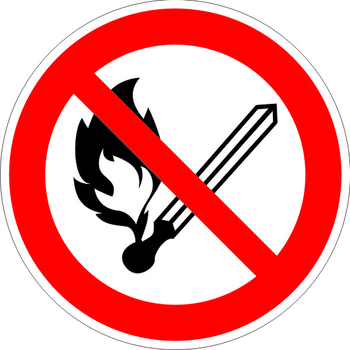 P02 запрещается пользоваться открытым огнем и курить (пластик, 200х200 мм) - Знаки безопасности - Запрещающие знаки - Магазин охраны труда и техники безопасности stroiplakat.ru